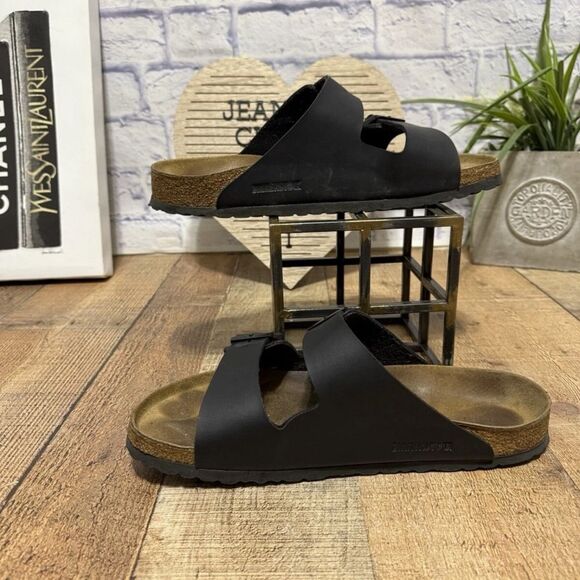 Birkenstock Arizona black Sandals Unisex 44 US 11-11.5 - Picture 2 of 9